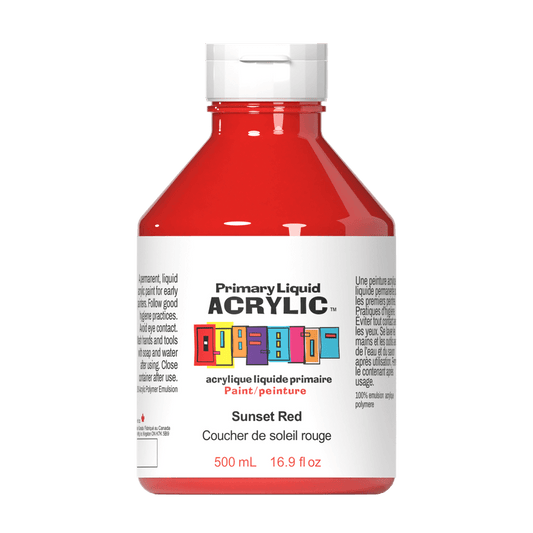 Primary Liquid Acrylic - Sunset Red