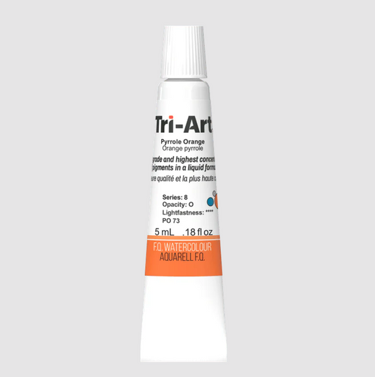 Tri-Art Watercolour 5ml Tube, Pyrrole Orange (Series 3)