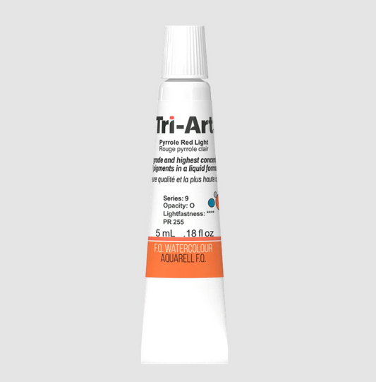 Tri-Art Watercolour 5ml Tube, Pyrrole Red Light (Series 3)