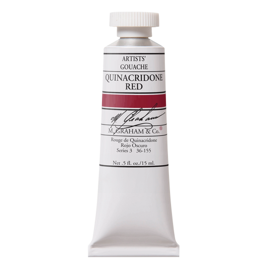 M. GRAHAM Artists' Gouache Quinacridone Red (15ml)