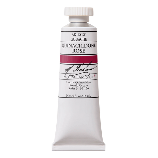 M. GRAHAM Artists' Gouache Quinacridone Rose (15ml)