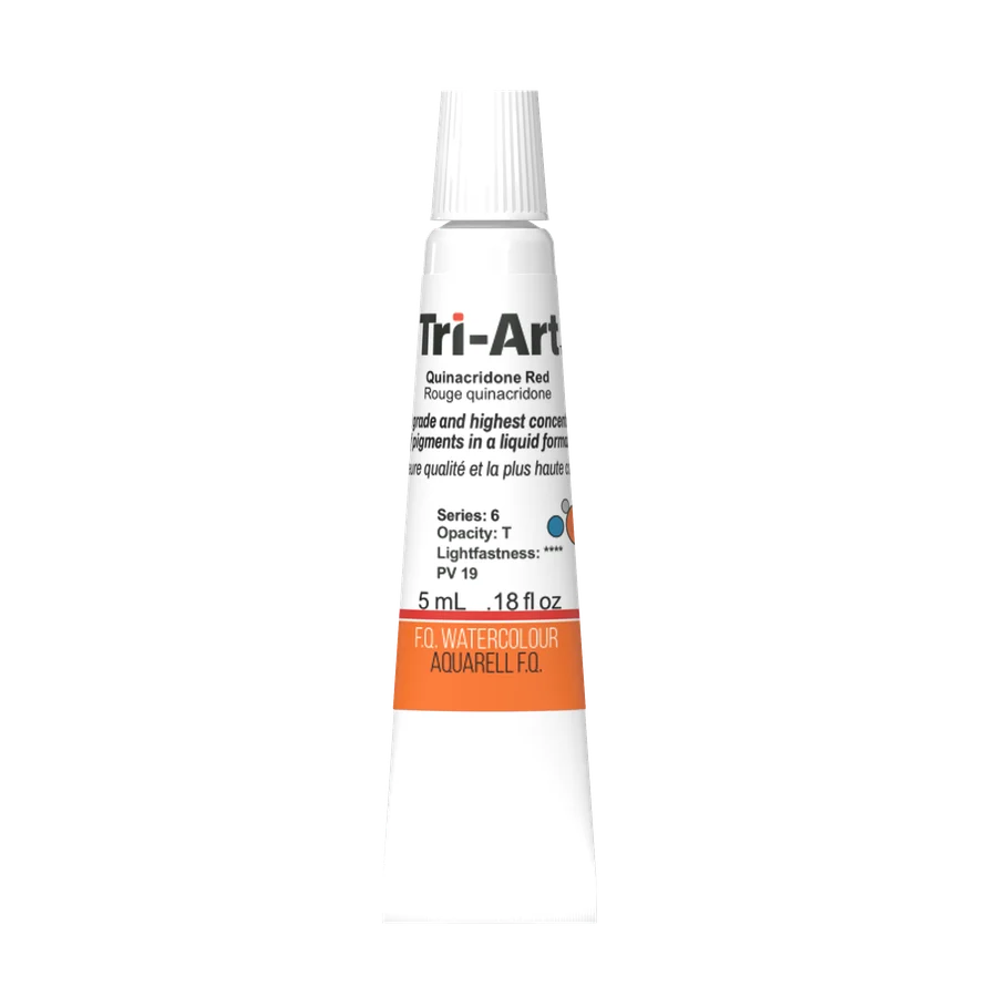 Tri-Art Watercolour 5ml Tube, Quinacridone Red (Series 2)