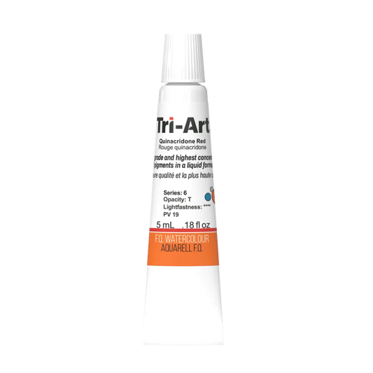 Tri-Art Watercolour 5ml Tube, Quinacridone Red (Series 2)