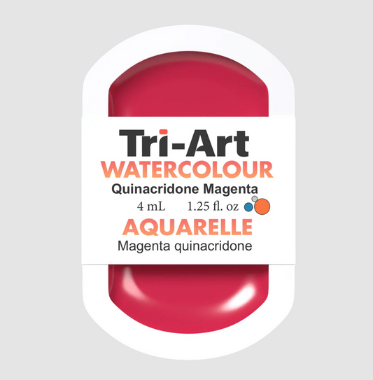 Tri-Art Watercolour 4mL Pan, Quinacridone Magenta (Series 2)