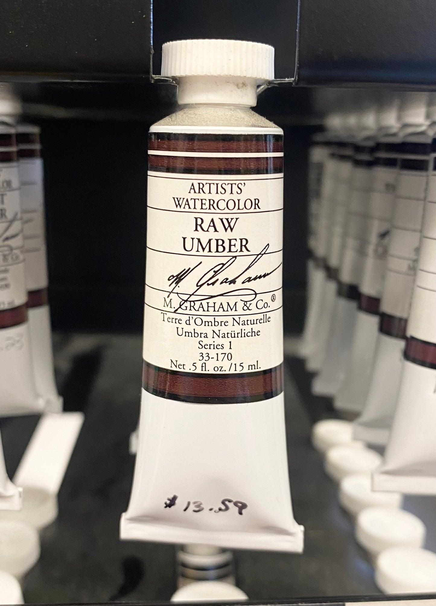 M. Graham Raw Umber 0.5 oz (15 ml) Artists' Watercolor