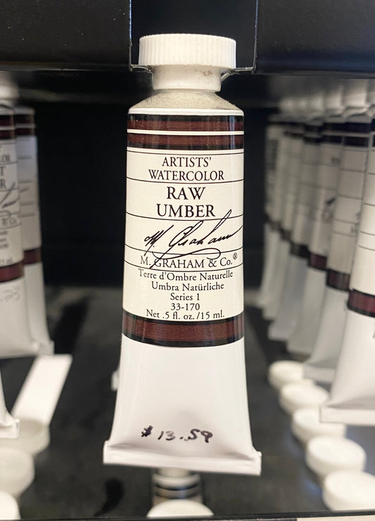 M. Graham Raw Umber 0.5 oz (15 ml) Artists' Watercolor