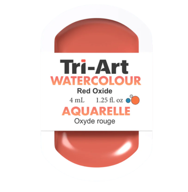 Tri-Art Watercolour 4mL Pan, Red Oxide (Series 1)