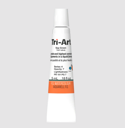 Tri-Art Watercolour 5ml Tube, Sap Green (Series 2)