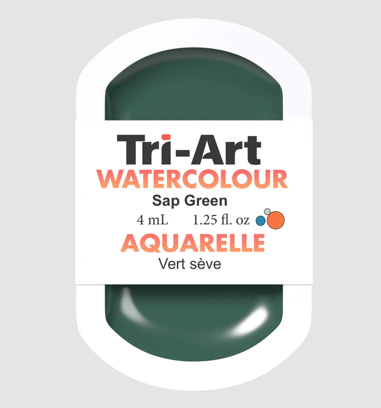 Tri-Art Watercolour 4ml Pan, Sap Green (Series 2)