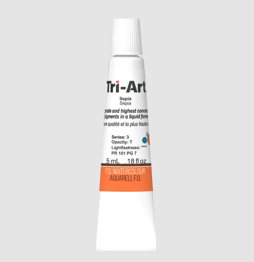 Tri-Art Watercolour 5ml Tube, Sepia (Series 2)