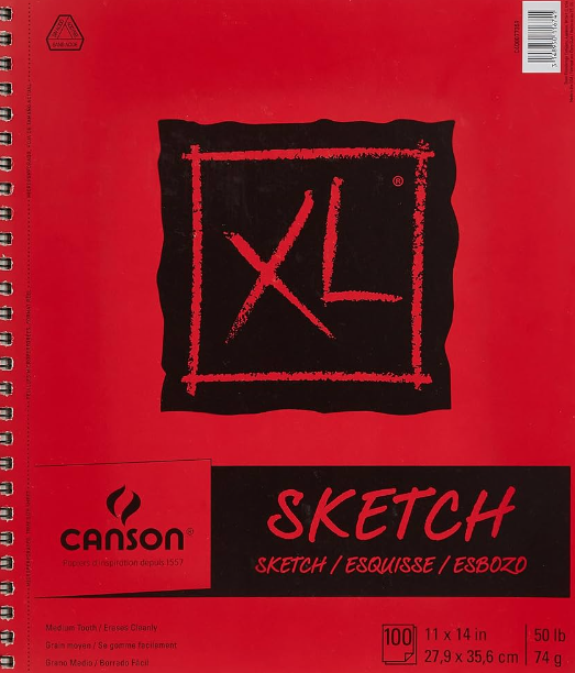 DRAWING - XL Canson Sketchbook. 11" x 14"