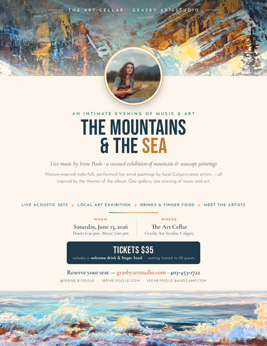 The Mountains & The Sea — An Intimate Evening of Music & Art poster