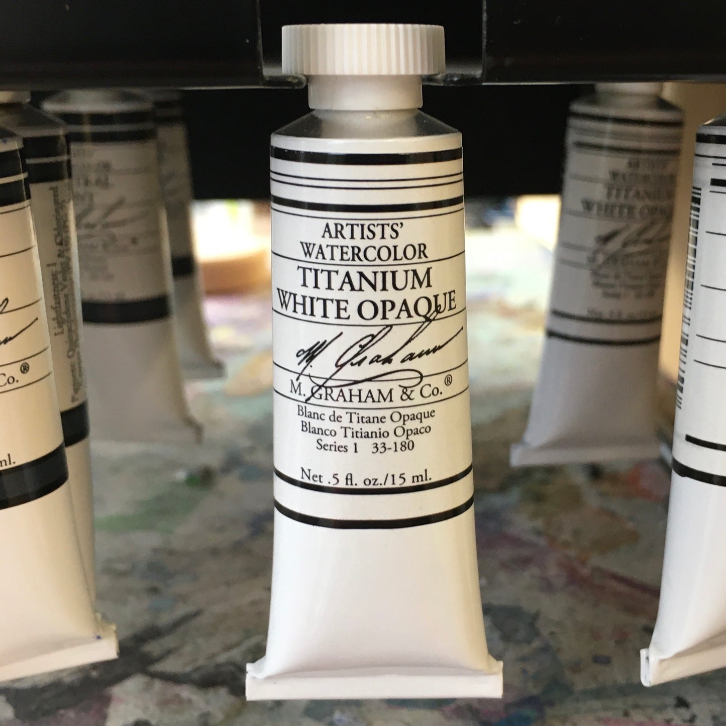 M. Graham Titanium White Opaque 0.5 oz (15 ml) Artists' Watercolor