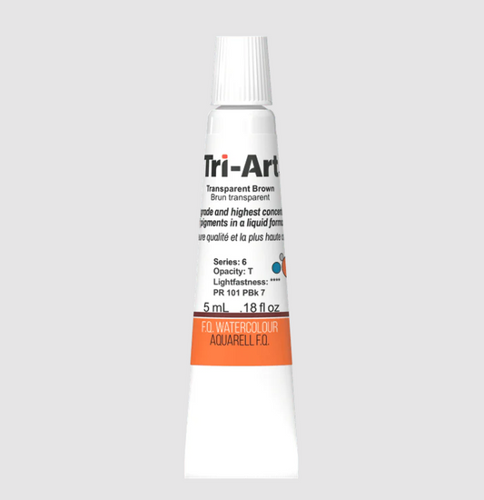 Tri-Art Watercolour 5ml Tube, Transparent Brown (Series 2)