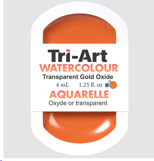 Tri-Art Watercolour 4mL Pan, Transparent Gold Oxide (Series 2)