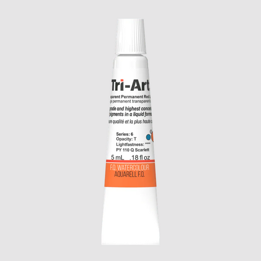 Tri-Art Watercolour 5ml Tube, Transparent Permanent Red Light (Series 3)