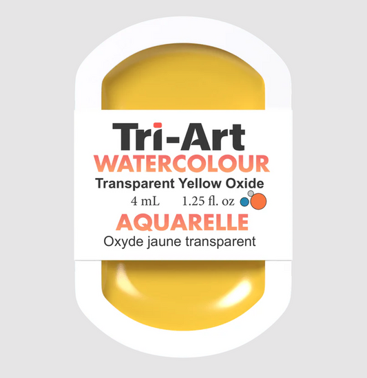 Tri-Art Watercolour 4mL Pan, Transparent Yellow Oxide (Series 1)