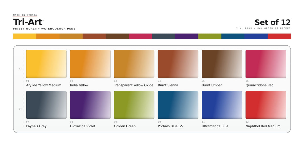 Half-Pan Watercolour Tins