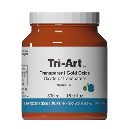 Tri-Art High Viscosity Acrylic | Transparent Gold Oxide | 500ml