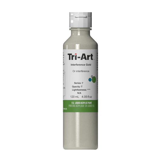 Tri-Art Liquid Acrylics Interference Gold 120mL Bottle (Series 7)