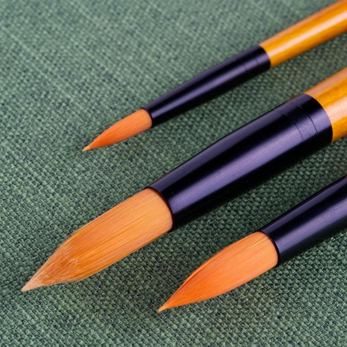 Tri-Art Synthetic Brush (Short Watercolour & Acrylic) (Round)