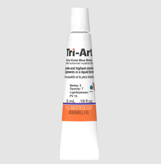 Tri-Art Watercolour 5ml Tube, Ultramarine Violet Blue Shade (Series 2)