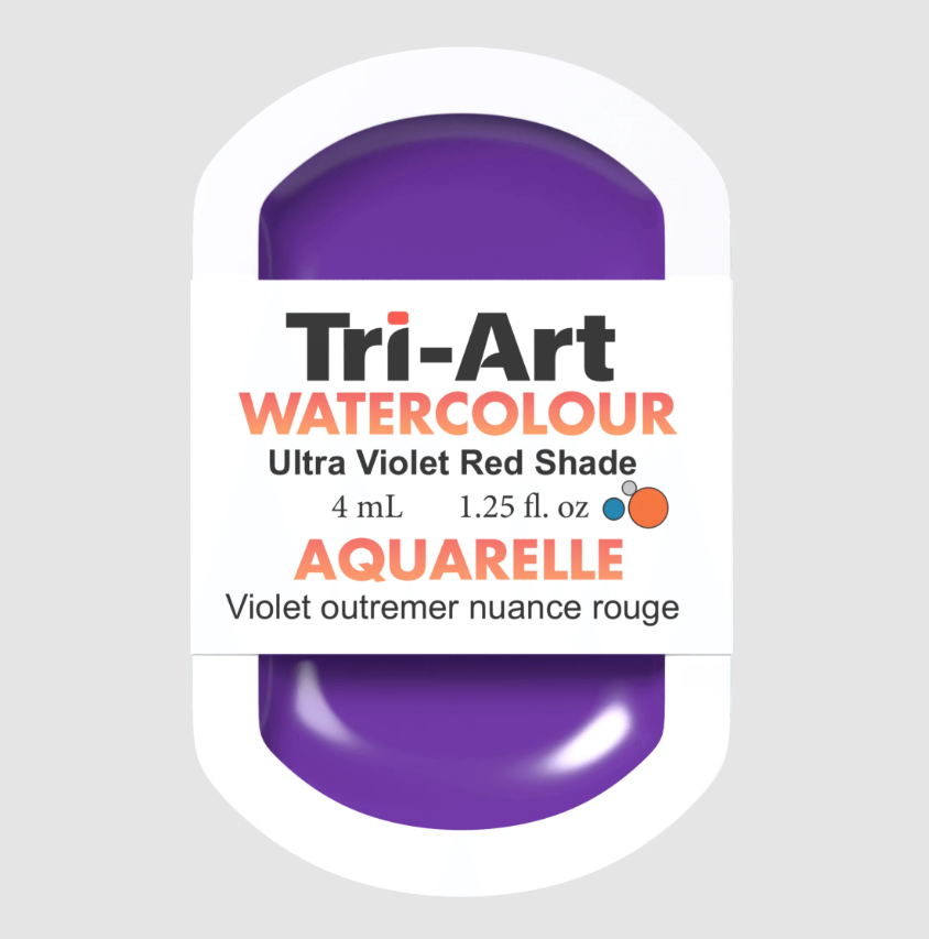 Tri-Art Watercolour 4mL Pan, Ultramarine Violet Red Shade (Series 2)