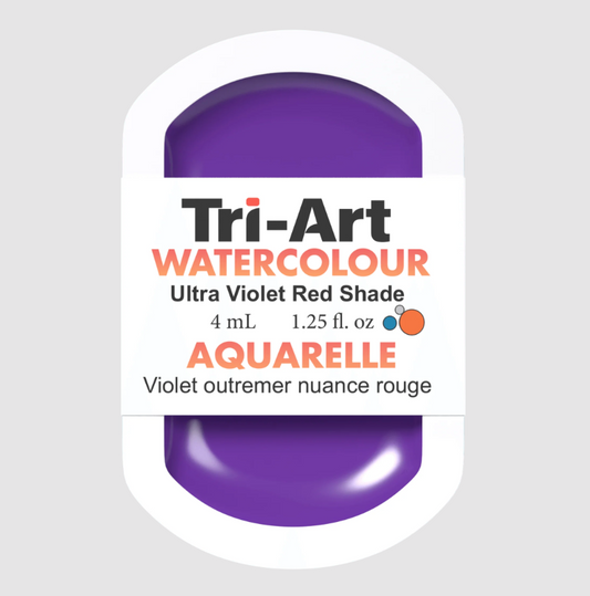 Tri-Art Watercolour 4mL Pan, Ultramarine Violet Red Shade (Series 2)