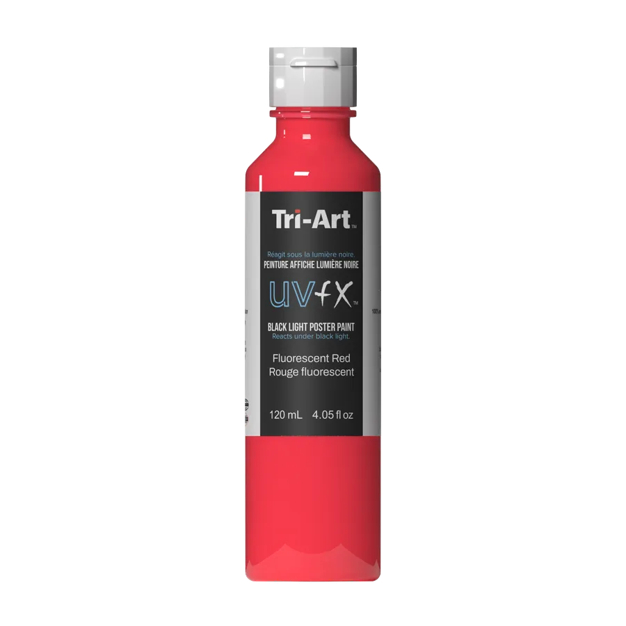 UVFX Black Light Poster Paint - Fluorescent Red