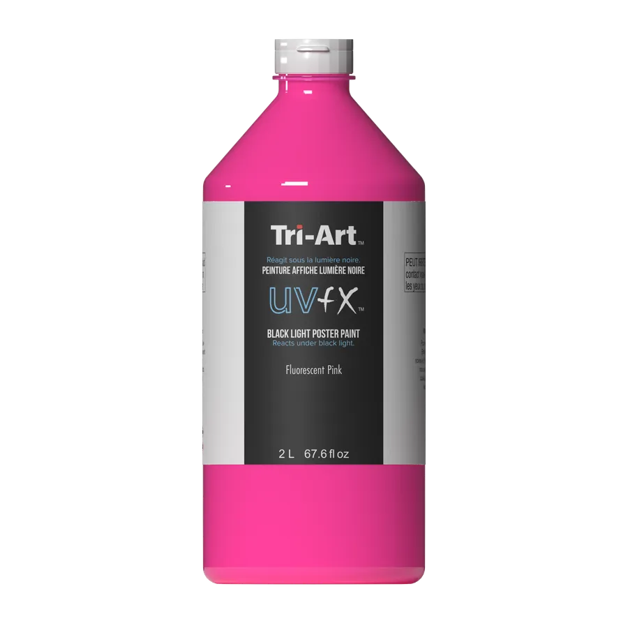 UVFX Black Light Poster Paint - Fluorescent Pink