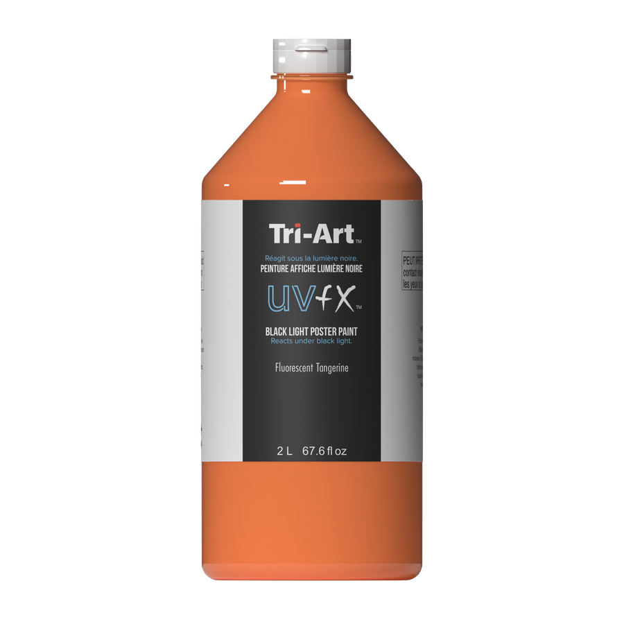 UVFX Black Light Poster Paint - Fluorescent Tangerine
