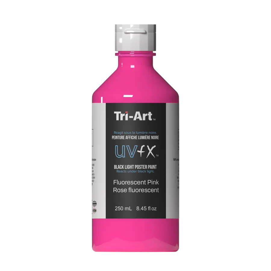 UVFX Black Light Poster Paint - Fluorescent Pink