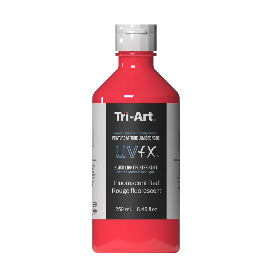 UVFX Black Light Poster Paint - Fluorescent Red