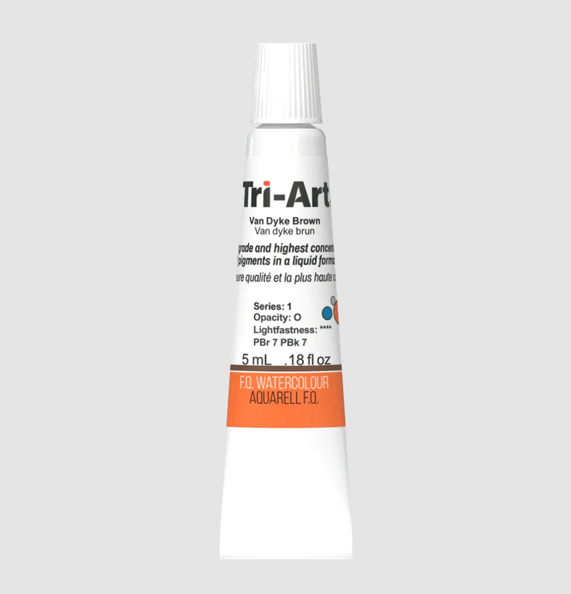 Tri-Art Watercolour 5ml Tube, Van Dyke Brown (Series 1)