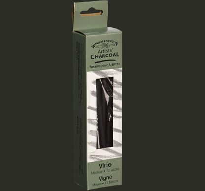 Vine Charcoal Medium (12 sticks)