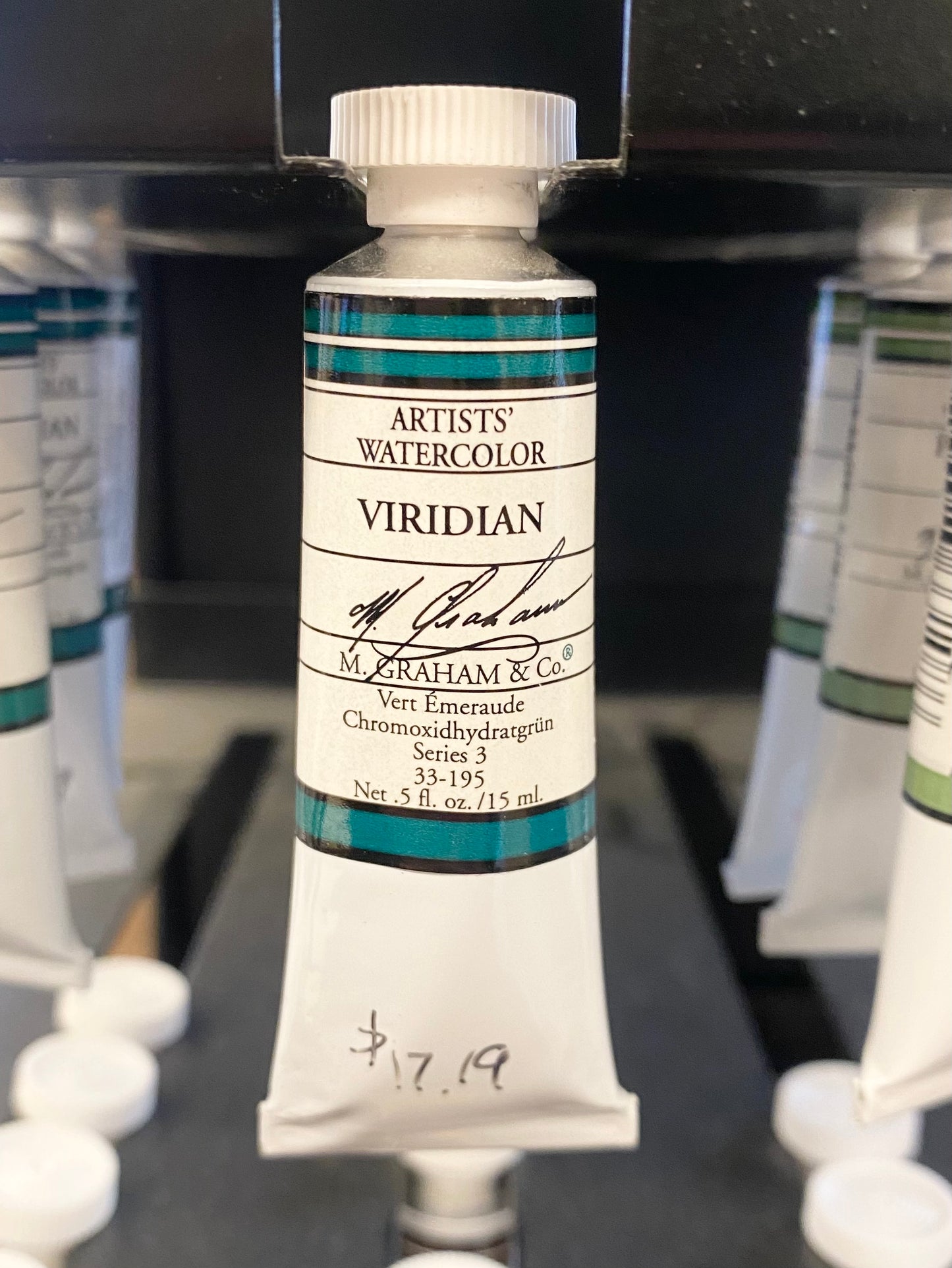 M. Graham Viridian 0.5 oz (15 ml) Artists' Watercolor