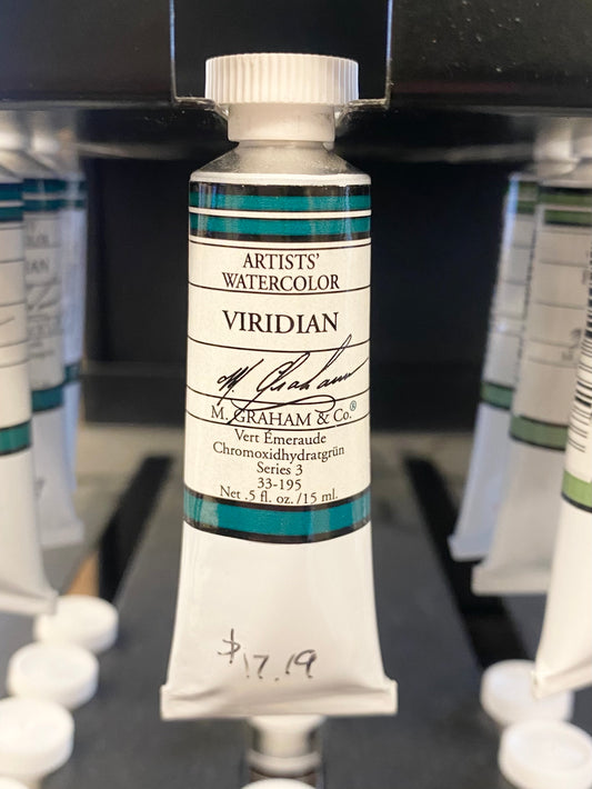 M. Graham Viridian 0.5 oz (15 ml) Artists' Watercolor