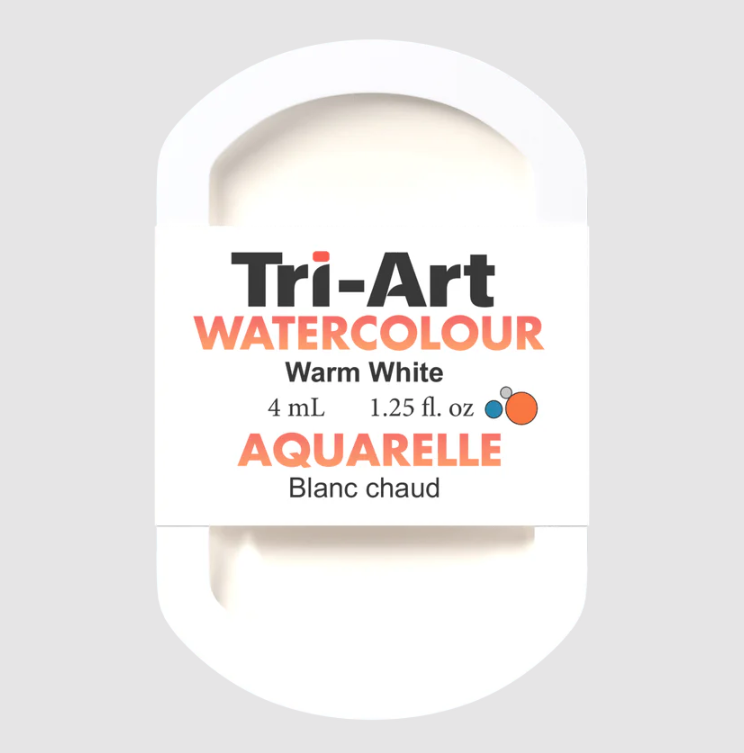 Tri-Art Watercolour 4mL Pan, Warm White (Series 1)