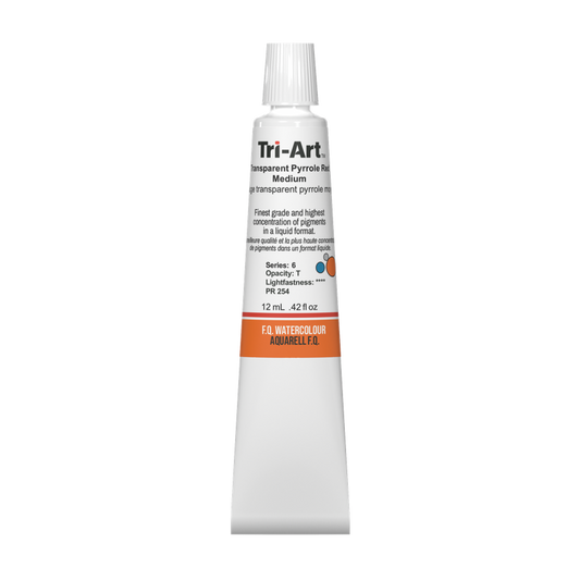 Tri-Art Water Colours - Transparent Pyrrole Red Medium