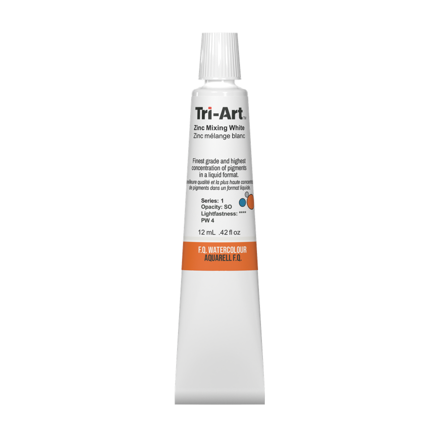 Tri-Art Water Colours - Zinc Mixing White