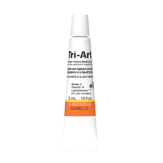 Tri-Art Water Colours - Cadmium Yellow Medium Hue