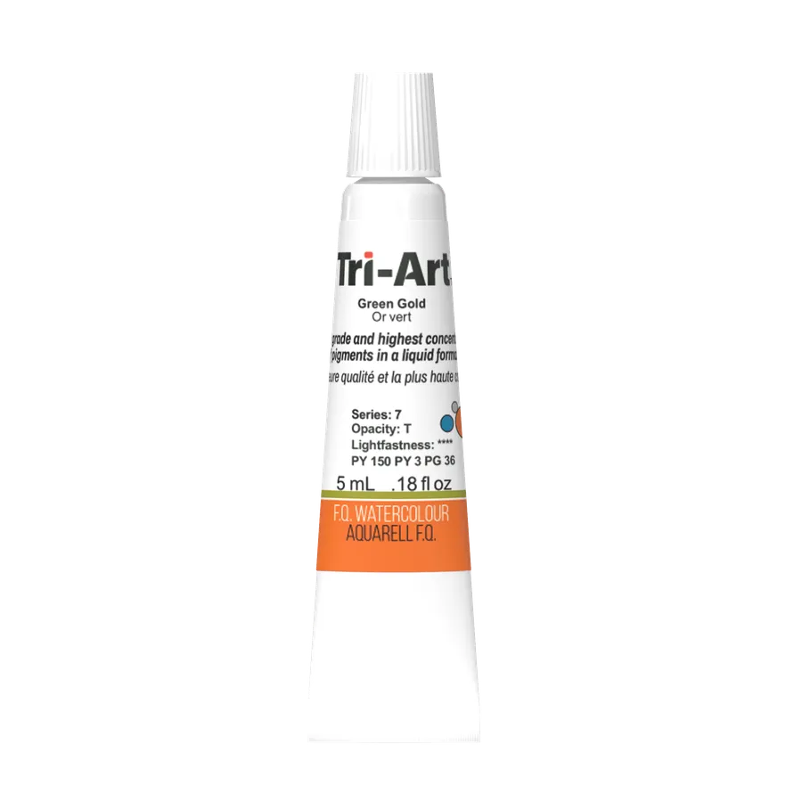 Tri-Art Water Colour Tubes - Green Gold
