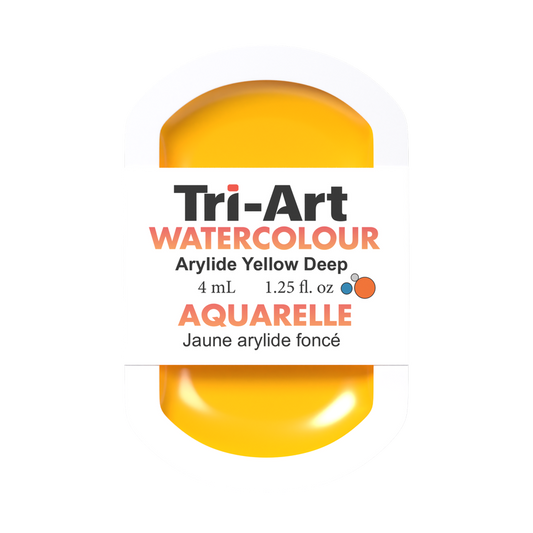 Tri-Art Water Colour Pans - Arylide Yellow Deep - 4 mL