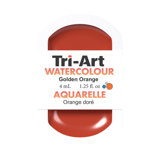 Tri-Art Water Colour Pans - Golden Orange - 4 mL