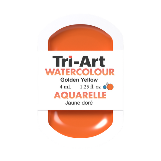 Tri-Art Water Colour Pans - Golden Yellow - 4 mL