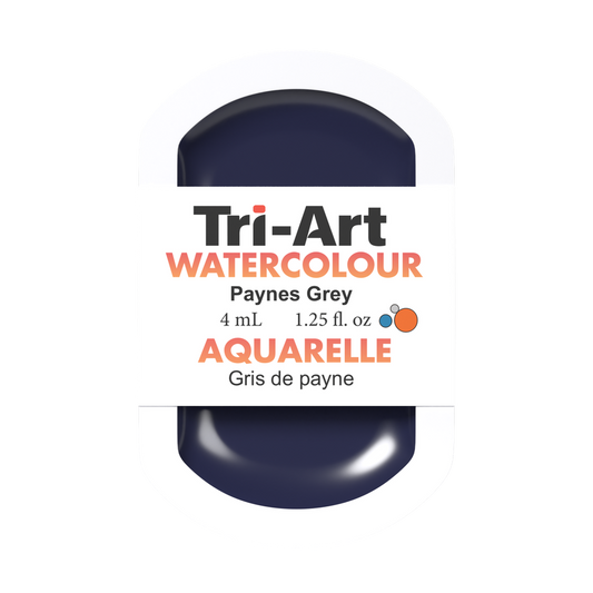 Tri-Art Water Colour Pans - Paynes Grey - 4 mL