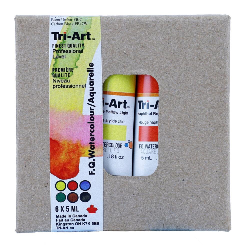 Tri Art Watercolours - 6 Colour Tube Sets