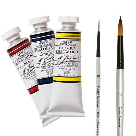 Beginners Watercolour Course Bundle