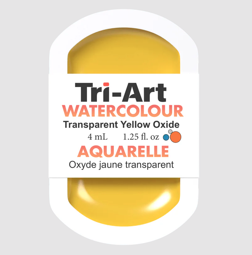 Tri-Art Watercolour 4mL Pan, Yellow Oxide (Series 1)