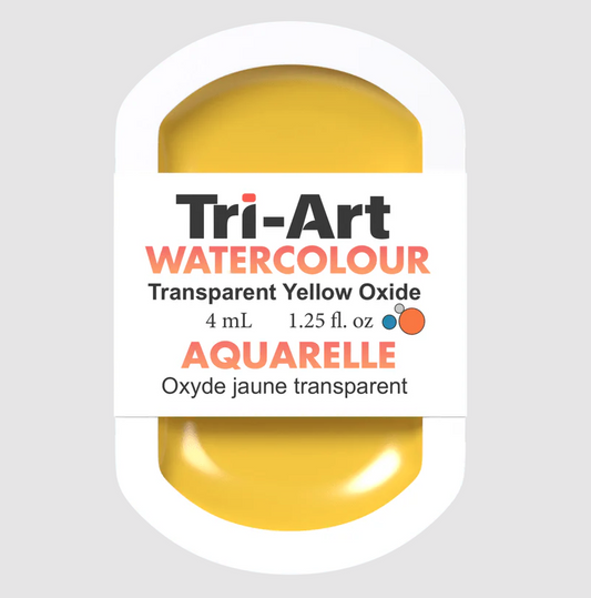 Tri-Art Watercolour 4mL Pan, Yellow Oxide (Series 1)